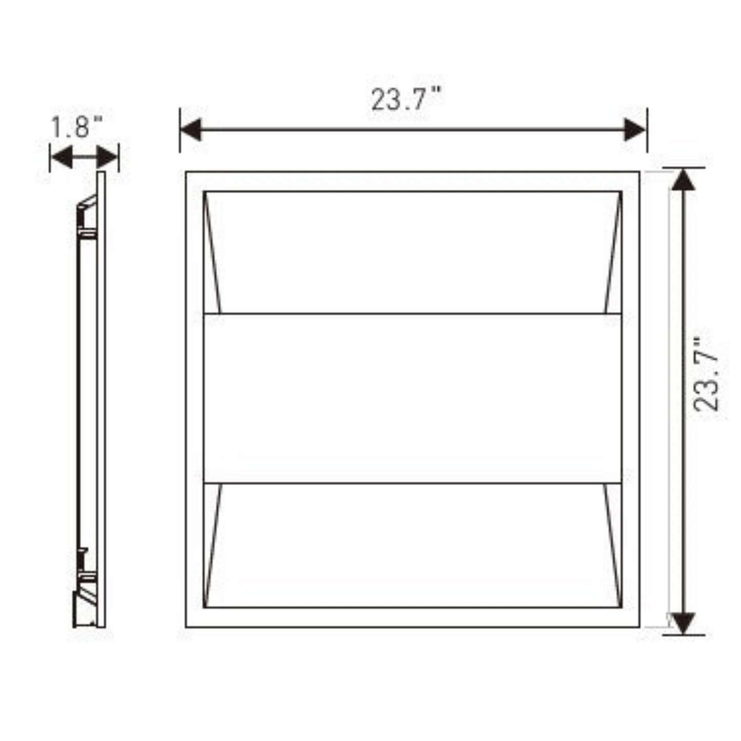 LED Troffer Light, UL