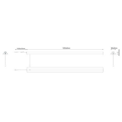 LED Linear Fixture, UL & Energy Star (8/CS)