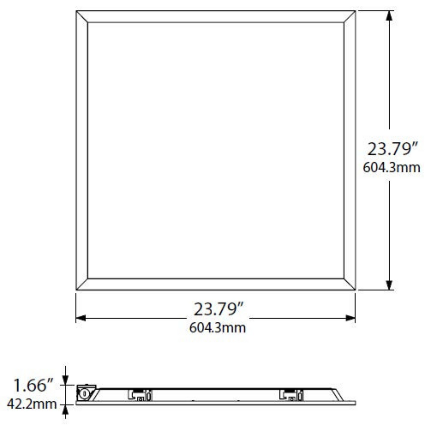 LED Multi Watt Multi CCT Back Lit Panel Family Series, UL & DLC