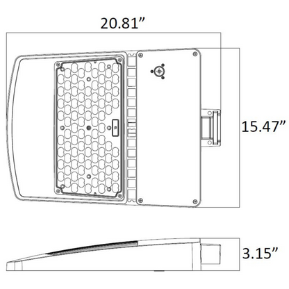 LED Area Light LOC-SPAL Family Series, UL & DLC