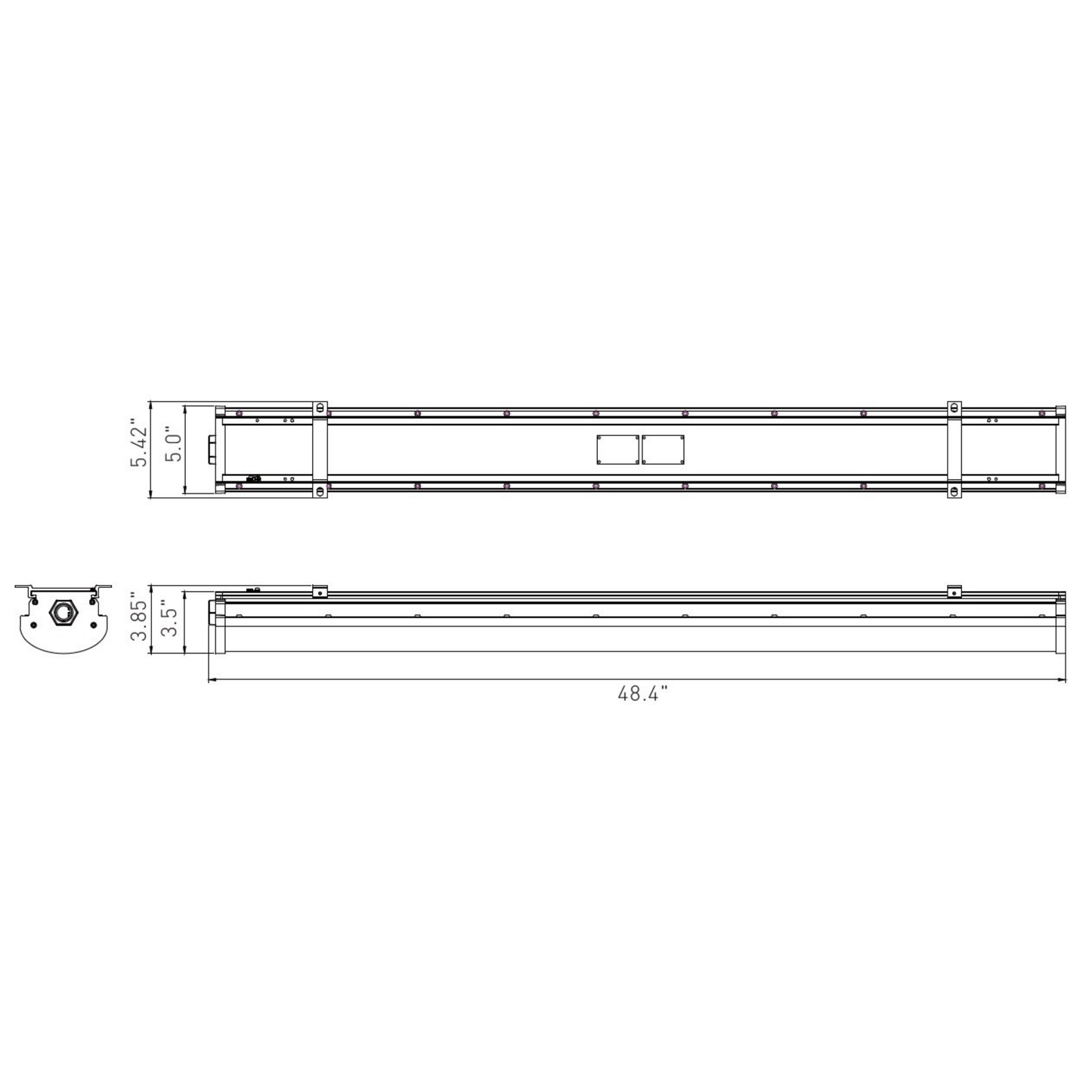 4FT Explosion Proof 60W Linear LED Light, UL & DLC