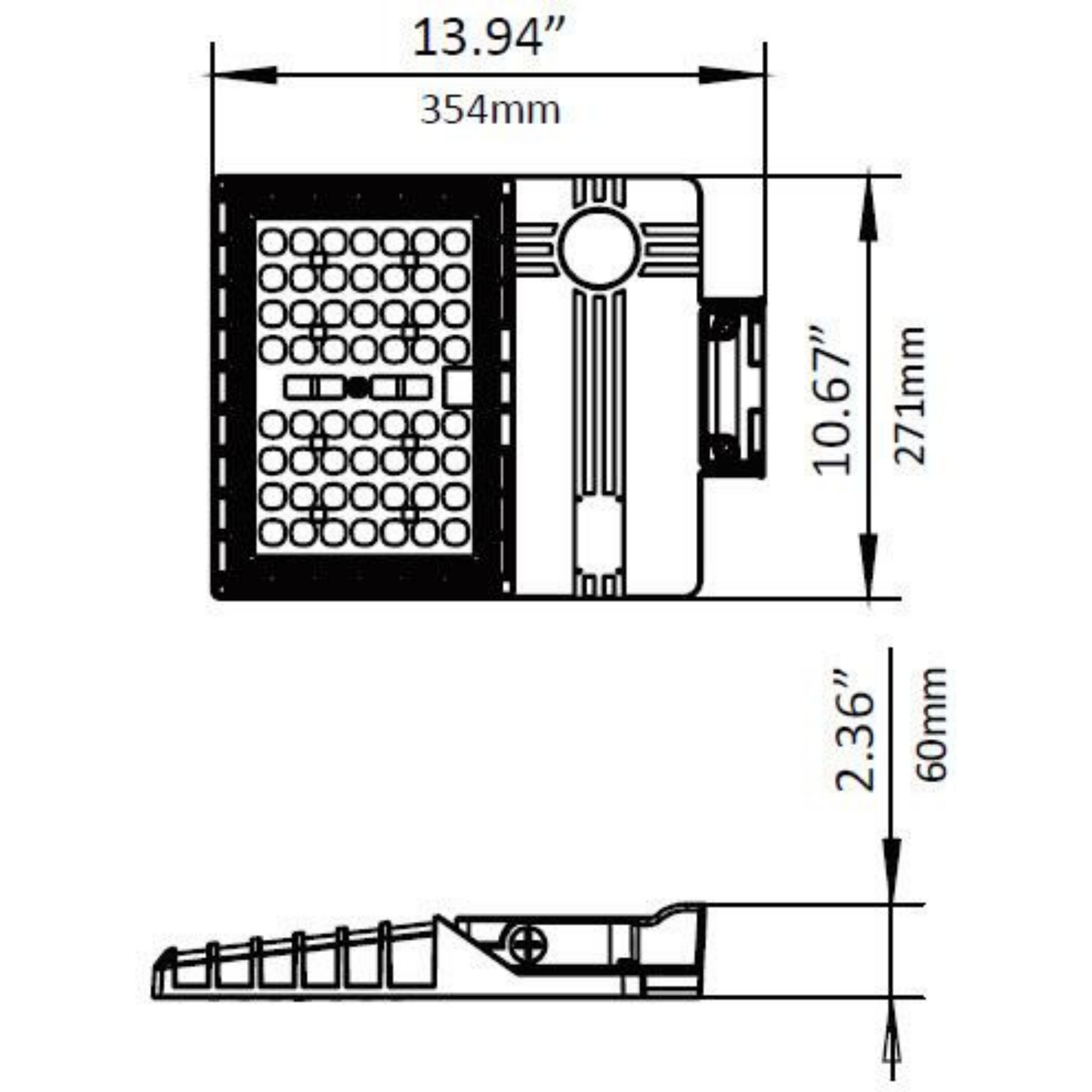 LED LOC-LWAL Area Light Series, UL